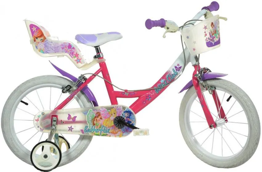 Dino Winx Club-S1 16 Inch 26 cm Meisjes V-Brakes Roze/Paars