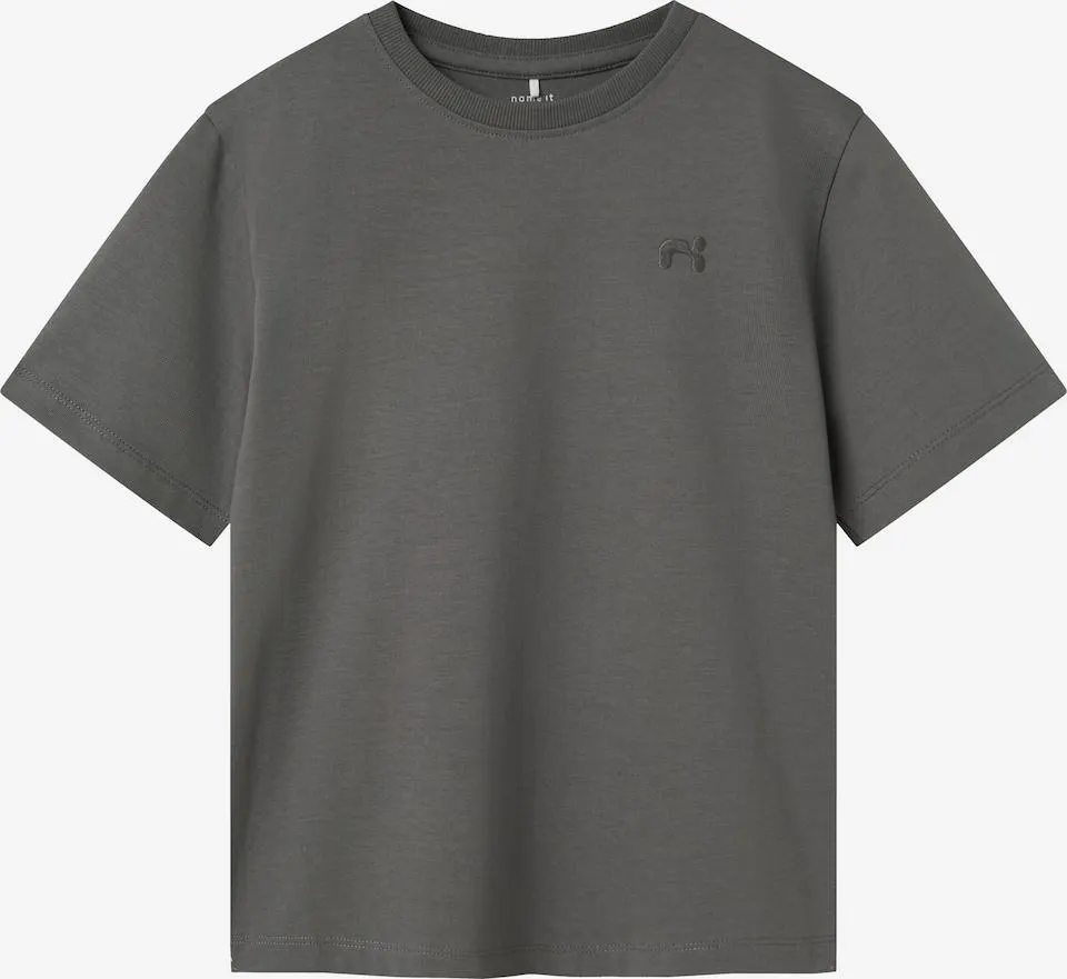 NAME IT Shirt 'NKMGreg' in Donkergrijs