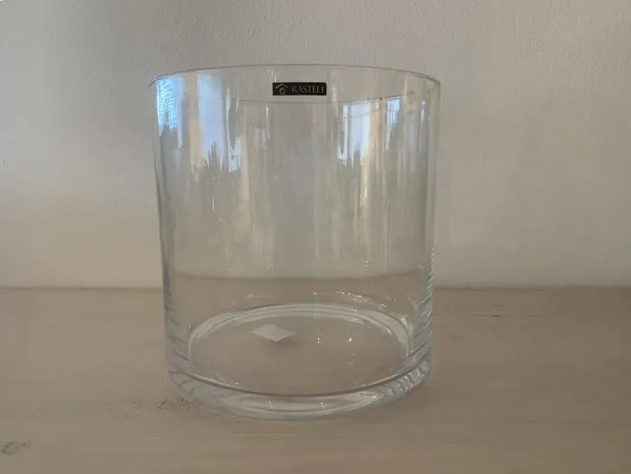Cilindervaas in glas Ø25cm