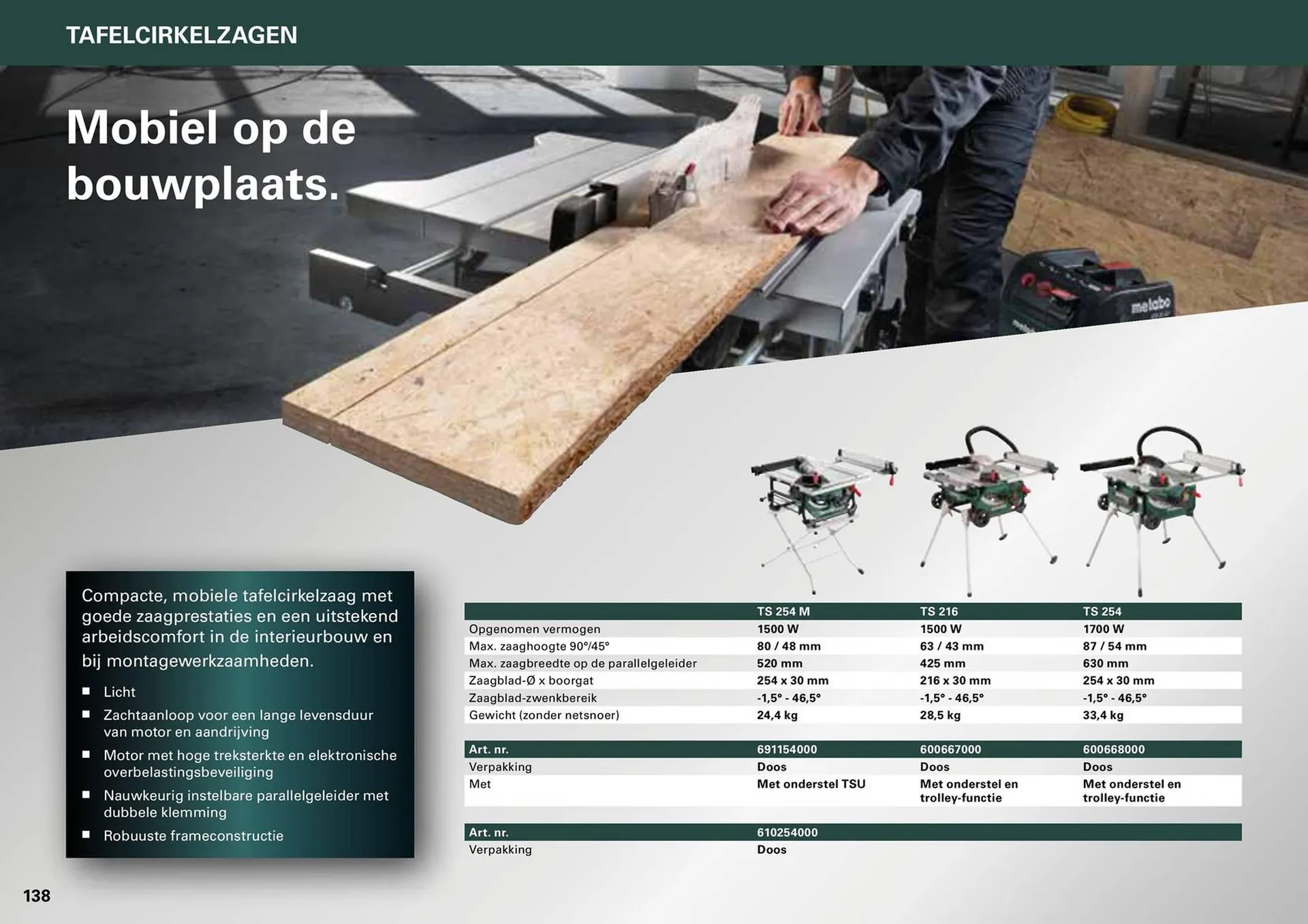 Metabo folder van 7 maart tot 31 december 2024 - folder pagina 138