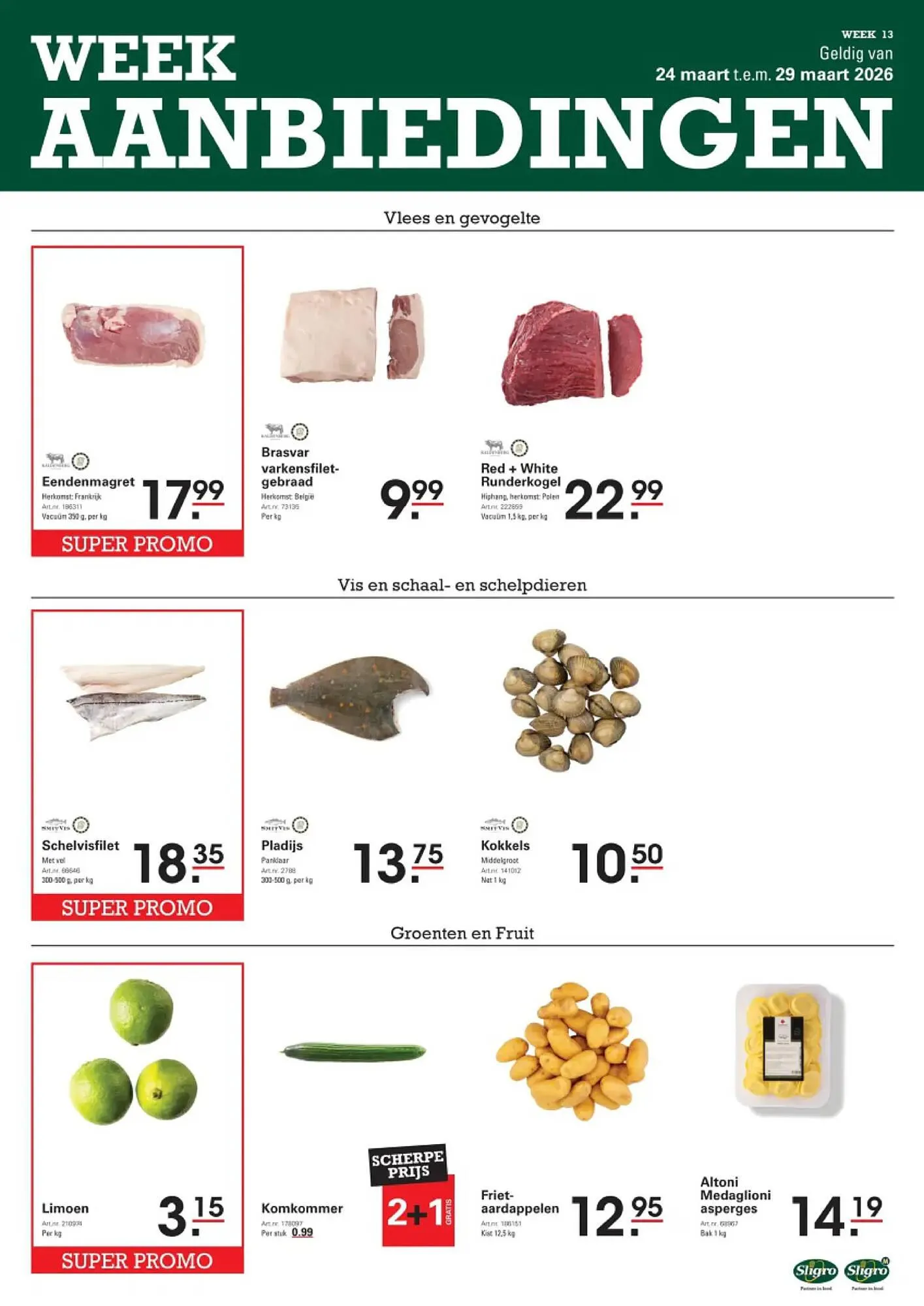 Sligro folder van 24 maart tot 30 maart 2026 - folder pagina 1
