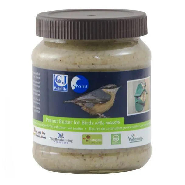 Premium pindakaas voor tuinvogels - met insecten