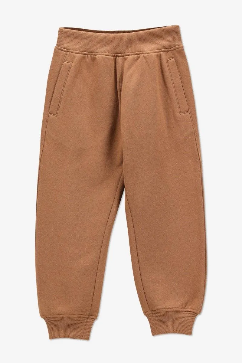 Bruine loose fit joggingbroek