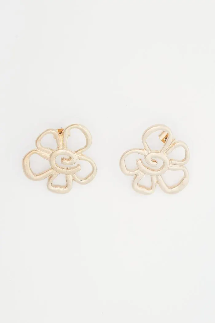 Oorbellen open bloem