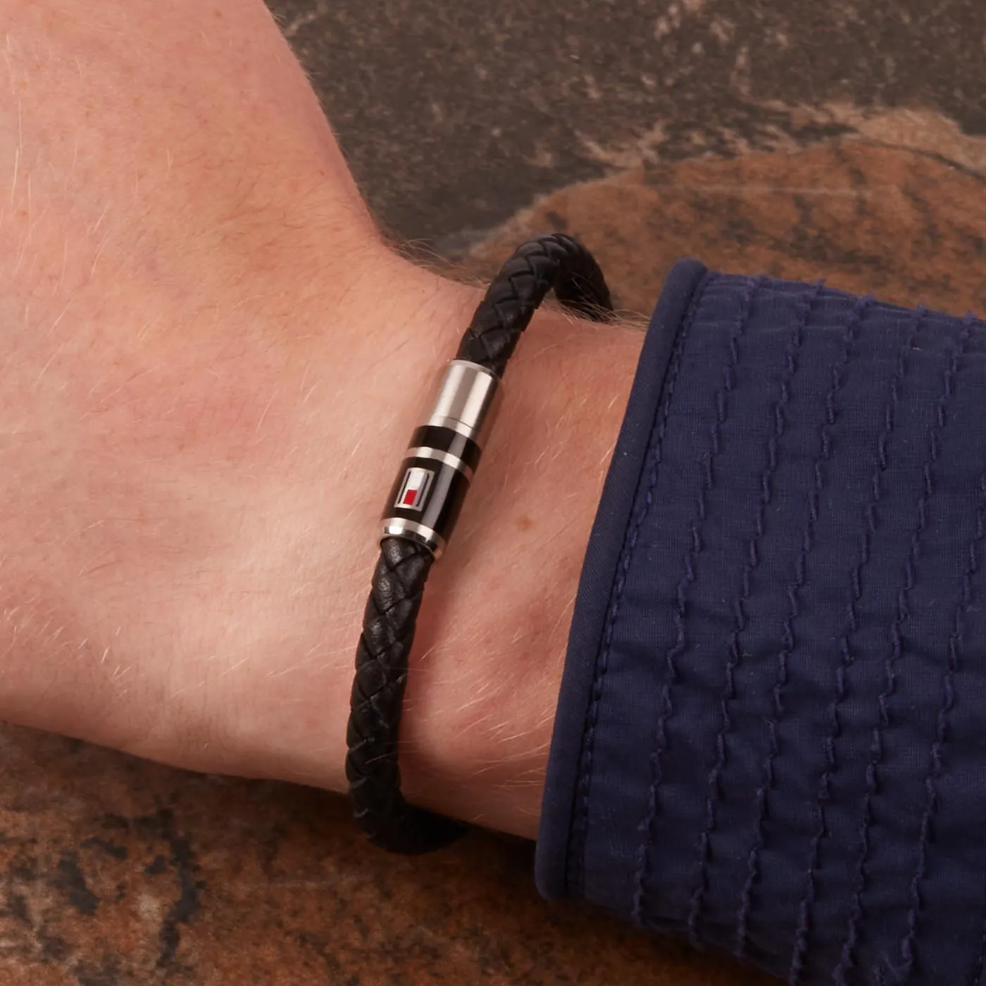 Zwarte Armband TJ2790293 (Lengte: 21.50 cm)