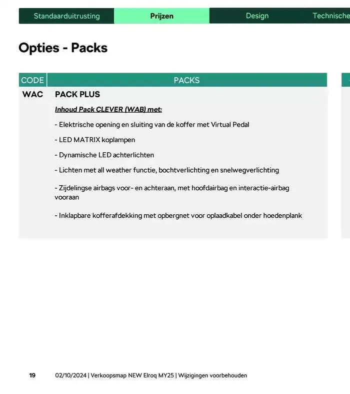 Price List van 31 december tot 31 december 2025 - folder pagina 37