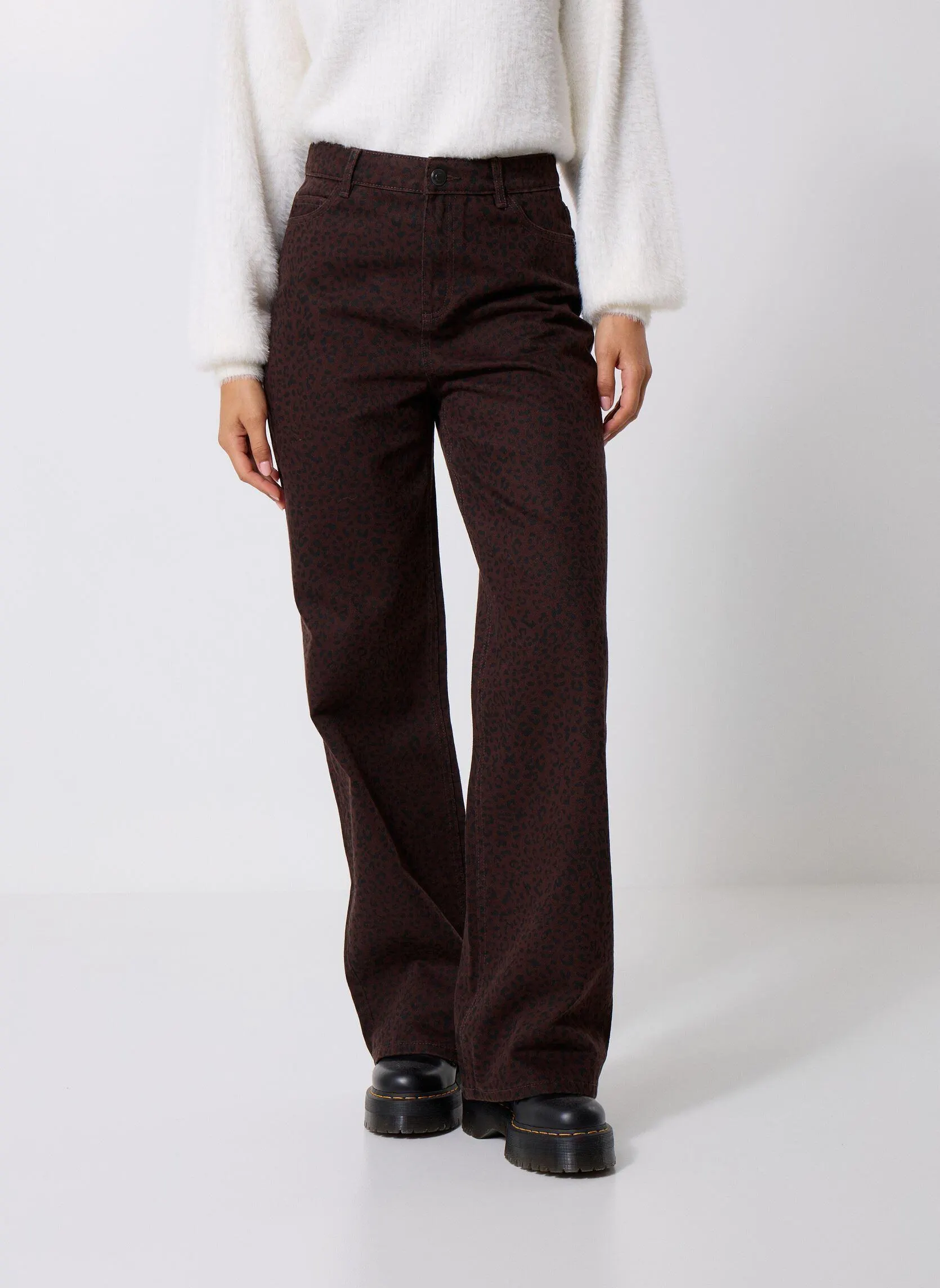 Wijde broeken PANTLEO dames bruin