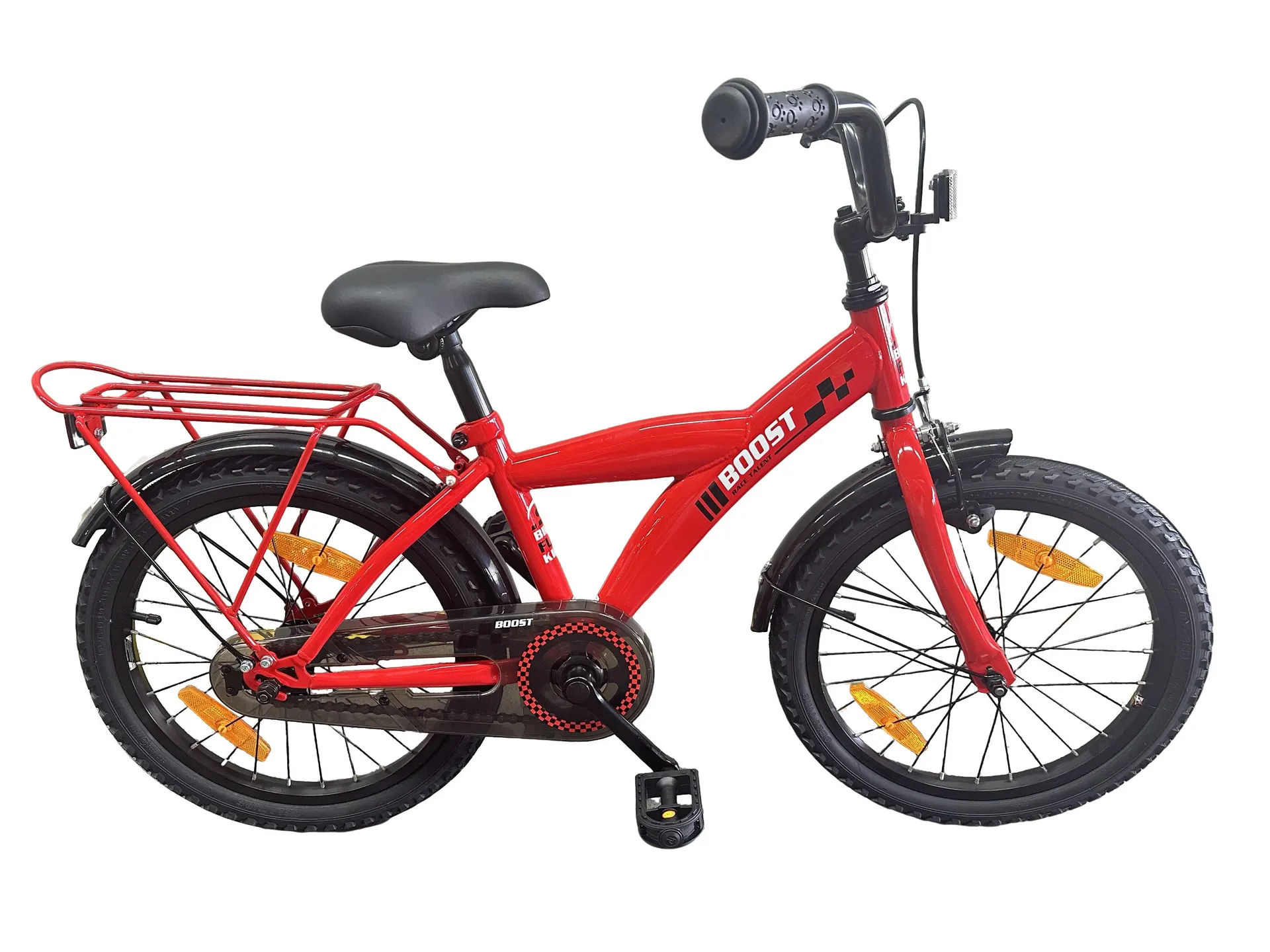 Bikefun kinderfiets boost 18 inch met remnaaf - rood