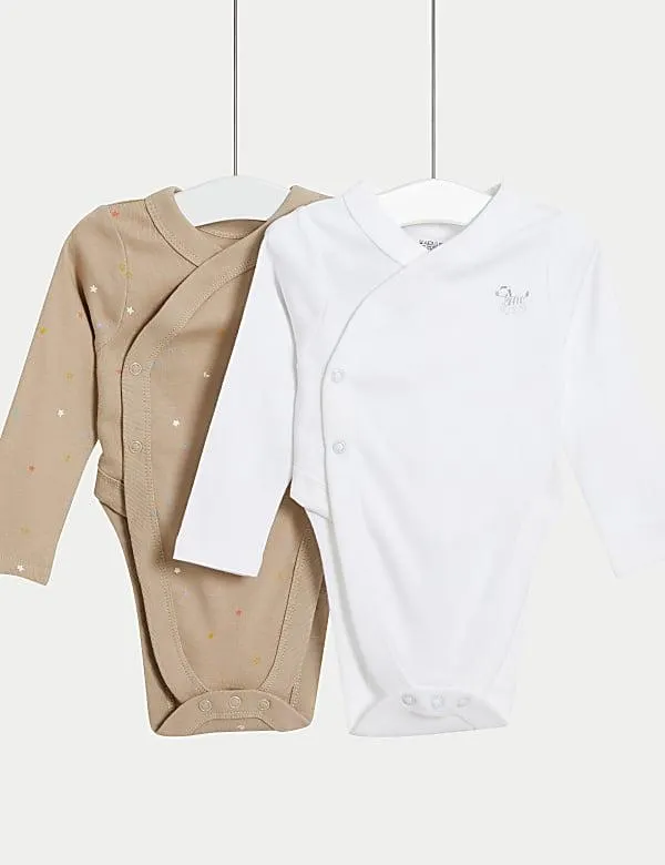 2pk Hip Dysplasia Pure Cotton Bodysuits (7lbs-1 Yrs)