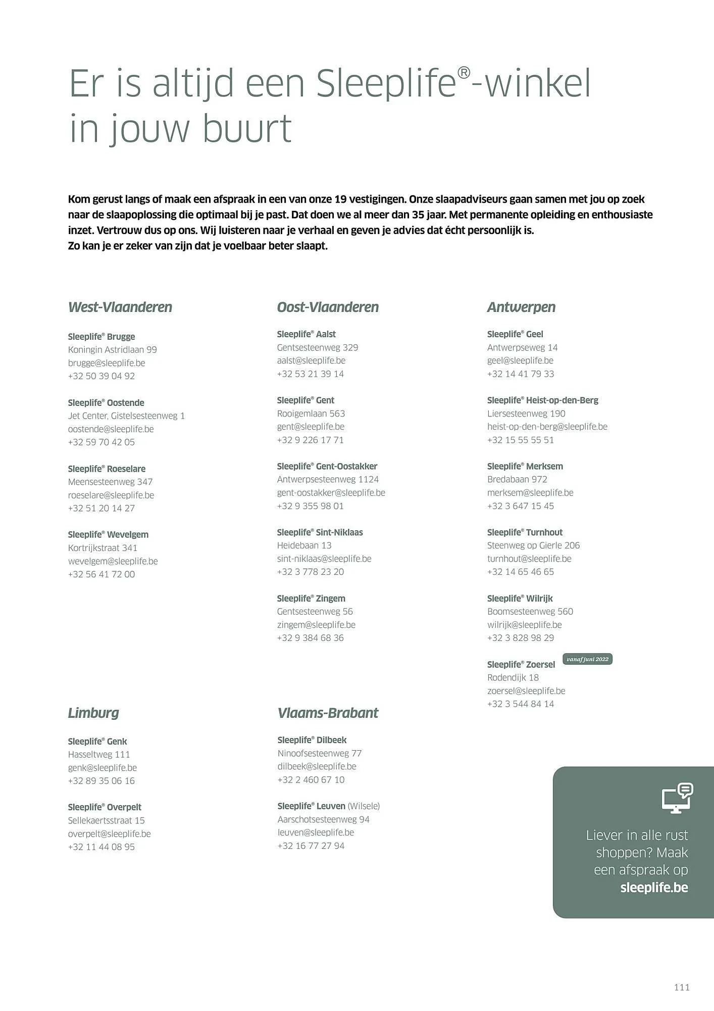 Sleeplife Folder van 20 juli tot 31 juli 2023 - folder pagina 111