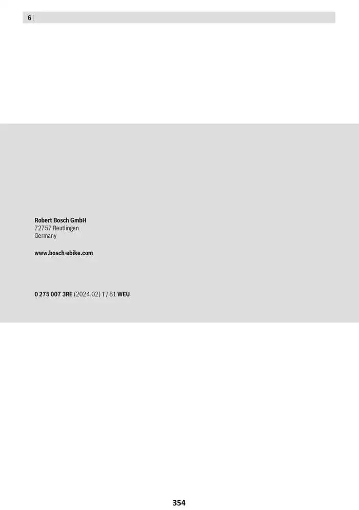 Electric Bike Manual van 12 februari tot 12 augustus 2025 - folder pagina 354