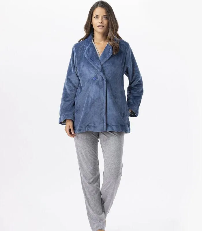 ESSENTIEL H77A pluchen flanellen jas