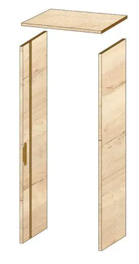 EXTRA DEURKAST REALWOOD OAK – 40 X 201,5 CM – ( ZONDER DEURBESLAG)