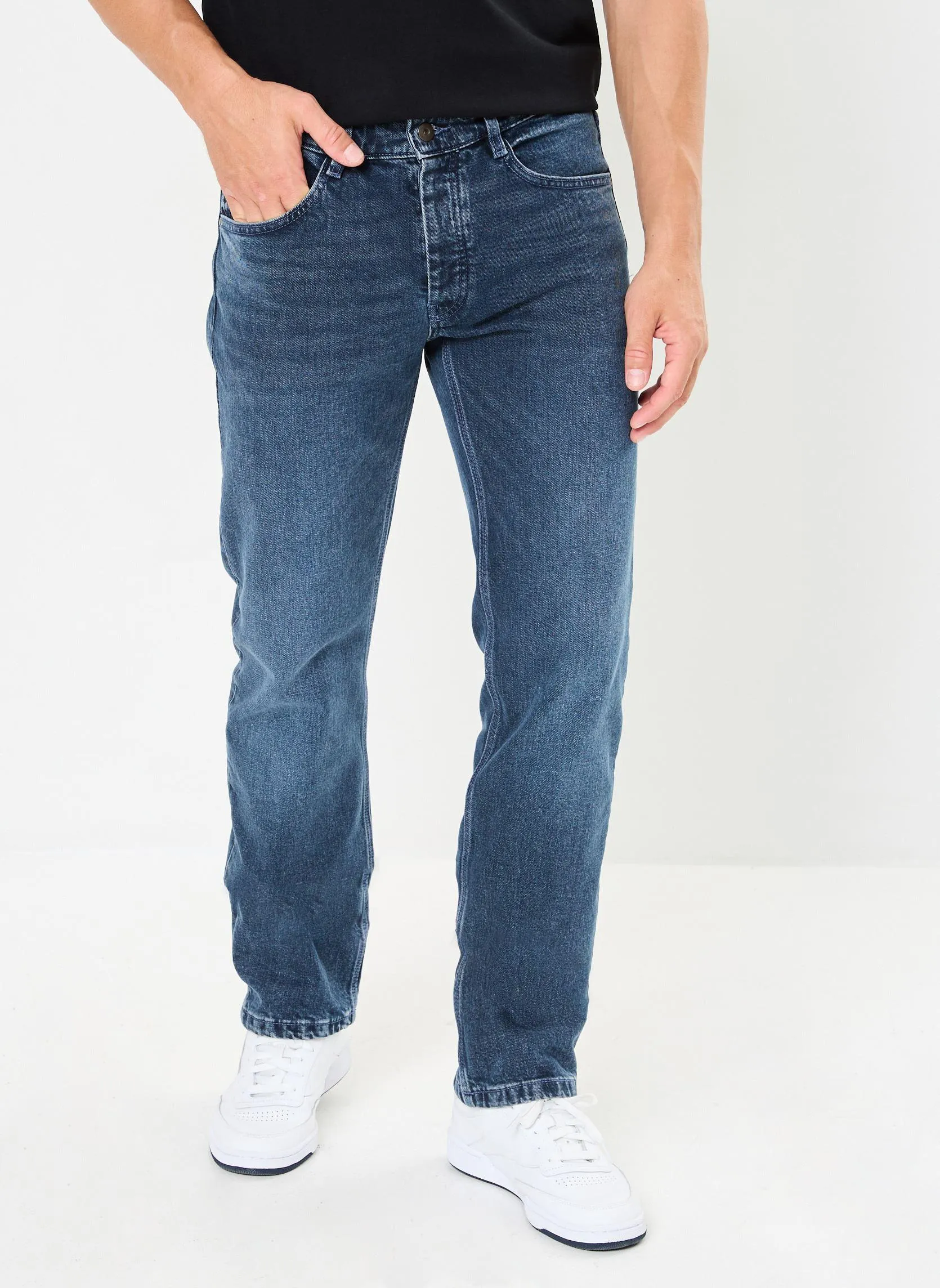 Rechte jeans / Straight Leg Jeans PETER1 heren blauw