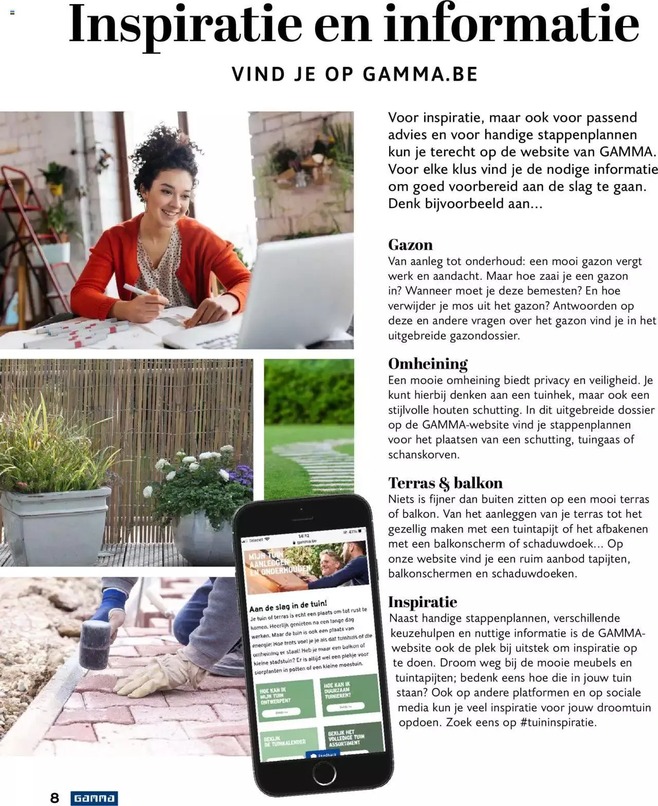 GAMMA tuinmagazine 2022 van 22 maart tot 31 december 2023 - folder pagina 8