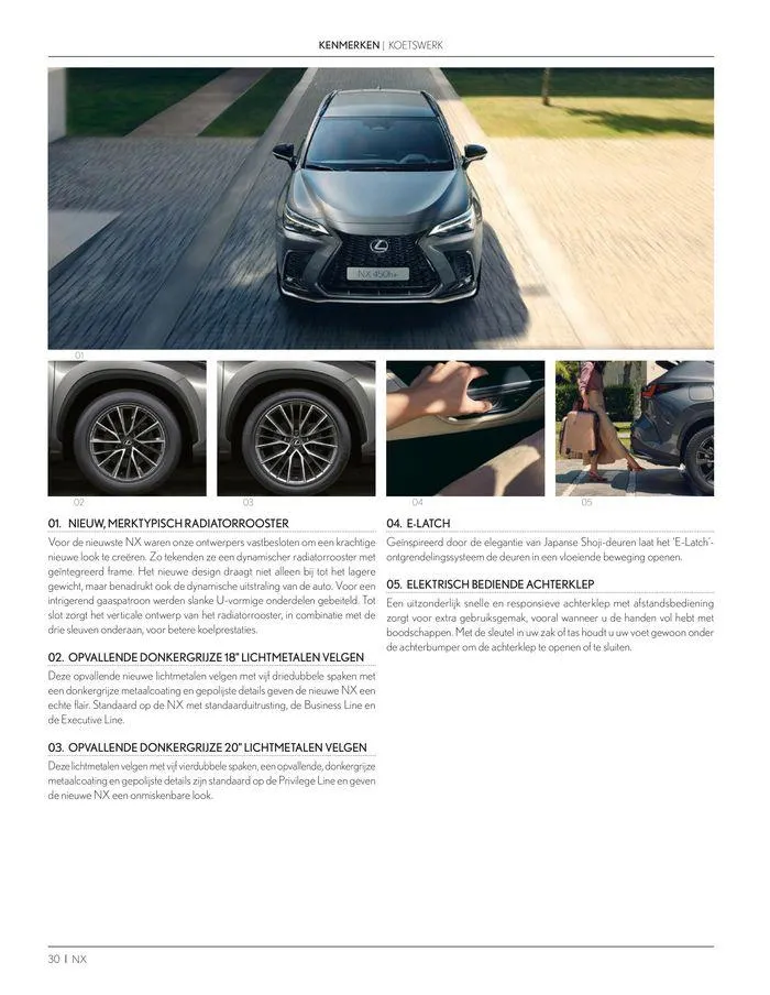 LEXUS NX van 23 november tot 23 november 2024 - folder pagina 30