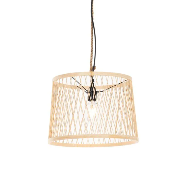 Landelijke buiten hanglamp rotan 40 cm - Calamus