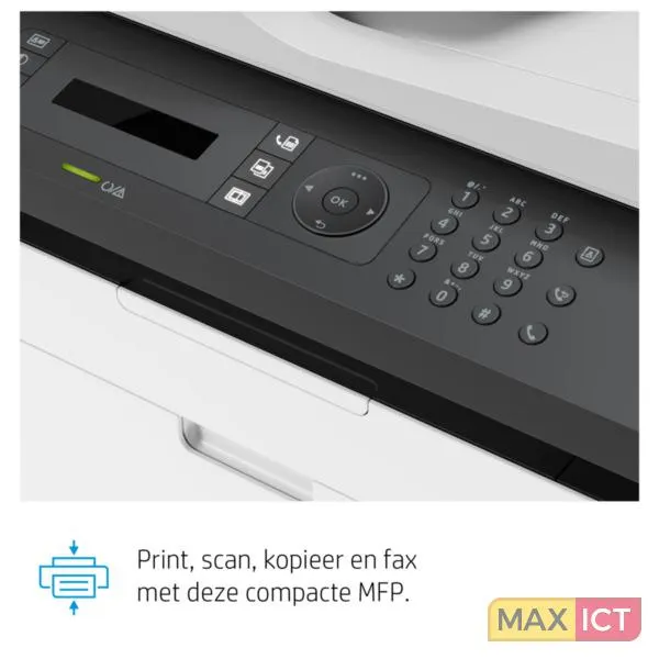 HP Laser MFP 137fnw, Zwart-wit, Printer voor Kleine en middelgrote ondernemingen, Printen, kopiëren, scannen, faxen
