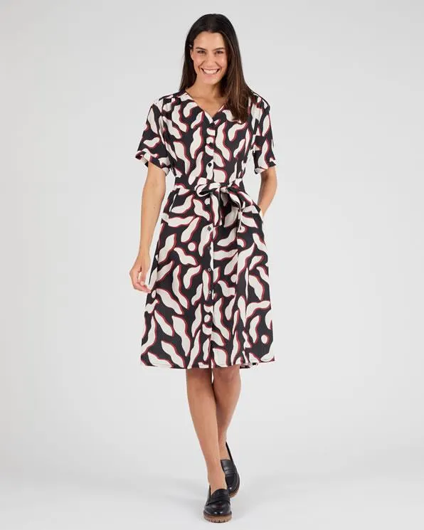 Soepele jurk van crepon