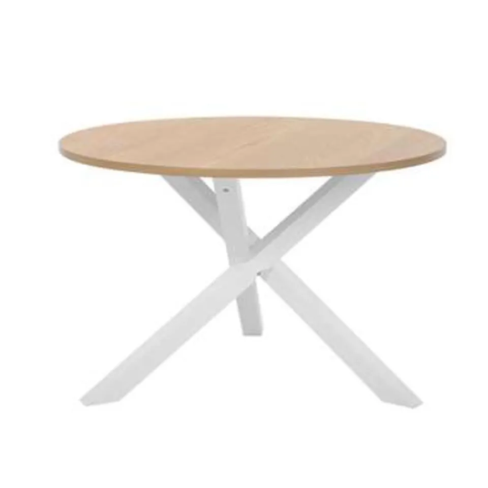 JACKSONVILLE - Ronde eettafel - Lichte houtkleur - 120 cm - MDF