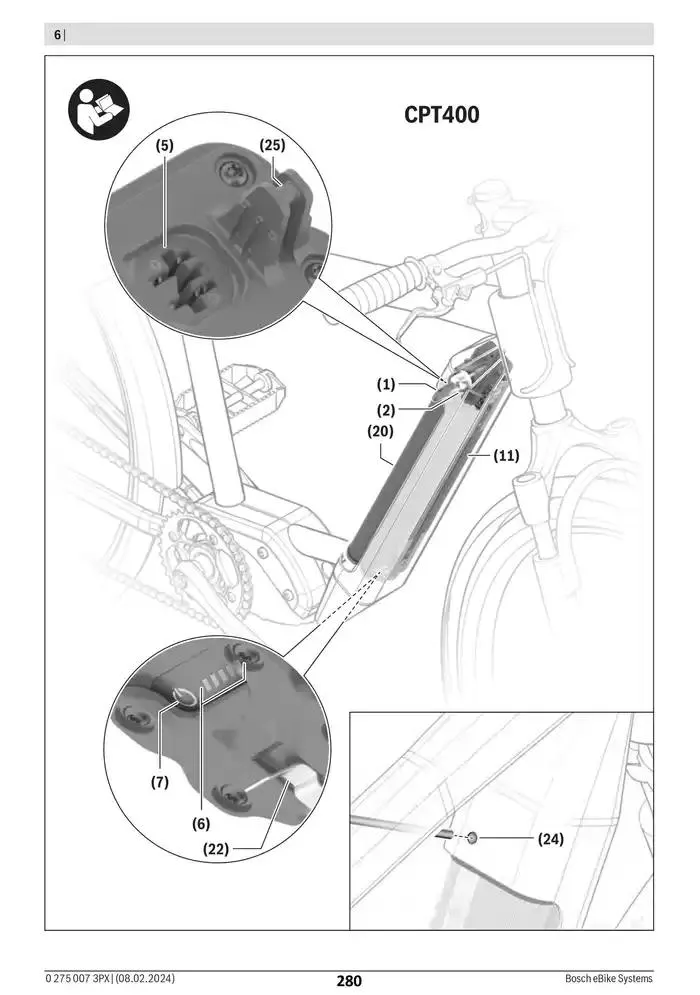 Electric Bike Manual van 12 februari tot 12 augustus 2025 - folder pagina 280