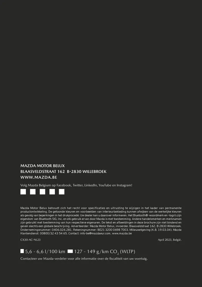 MAZDA CX-30 BROCHURE ACCESSOIRES  van 13 oktober tot 13 oktober 2024 - folder pagina 10