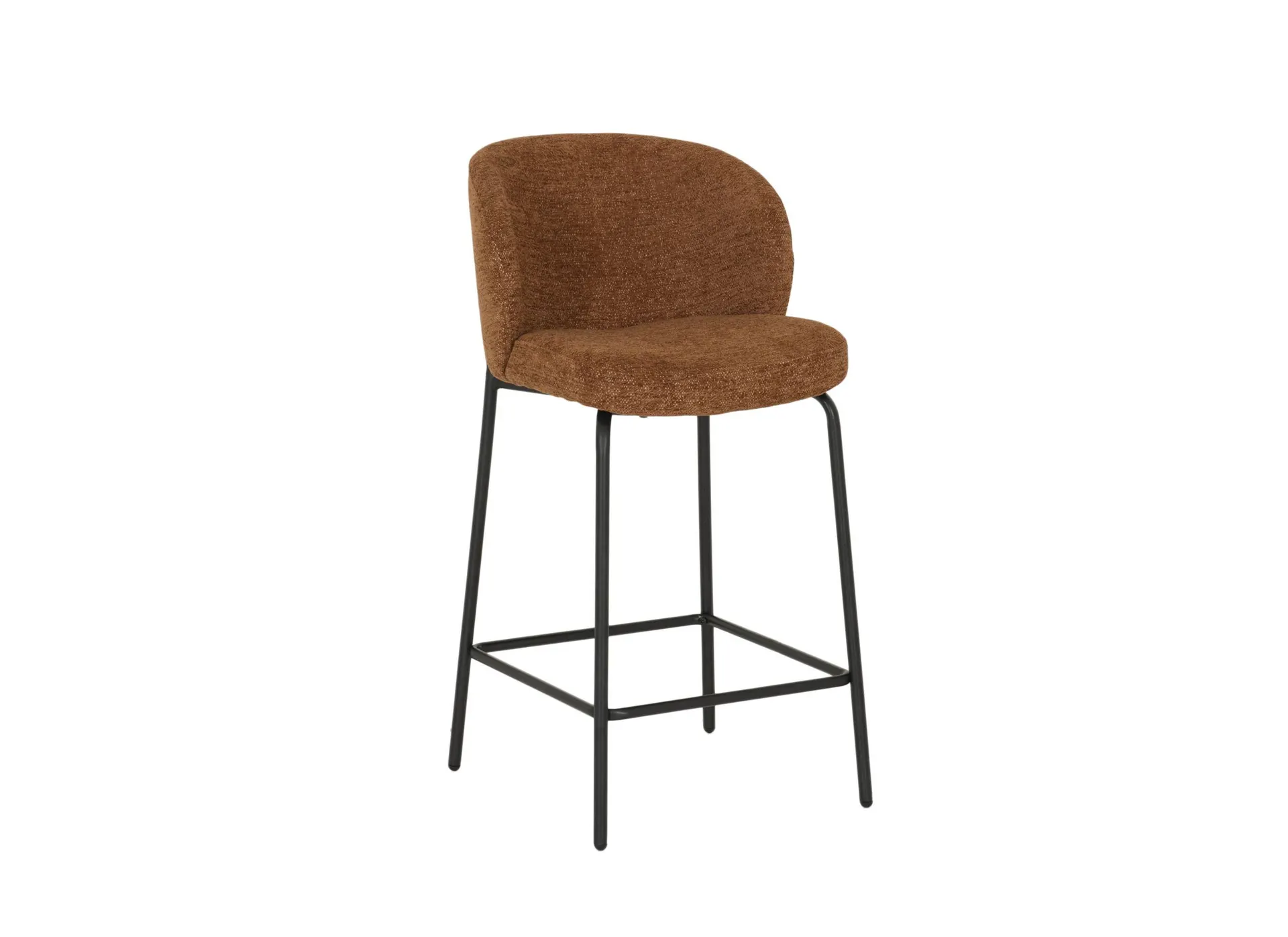 Barstoel Shell ZH65cm - stof - roest