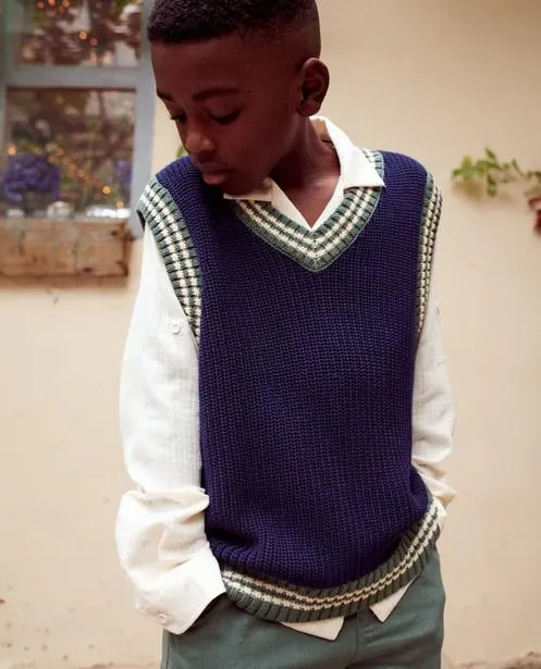 Gebreide debardeur, communie