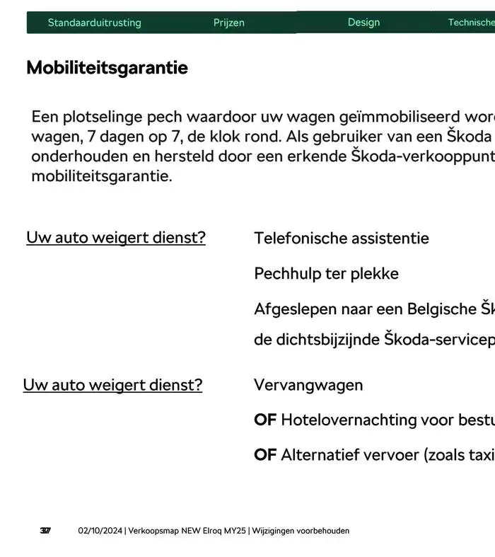 Price List van 31 december tot 31 december 2025 - folder pagina 73