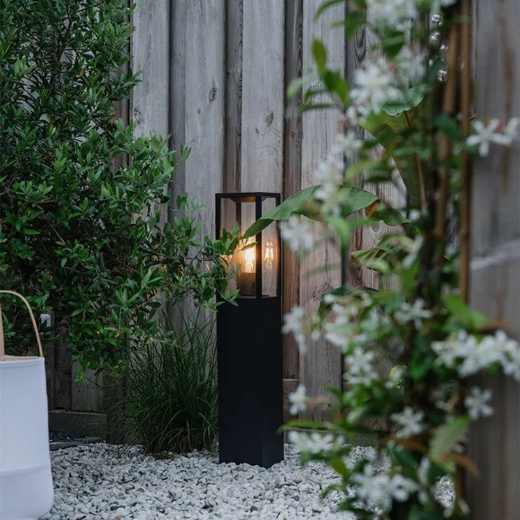 Industriële buitenlamp zwart 80 cm IP44 - Charlois