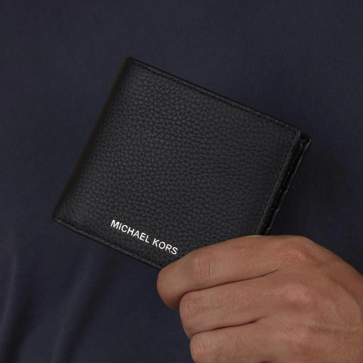 Hudson Zwarte Leren Billfold Portemonnee 39S0LHDF1L-001