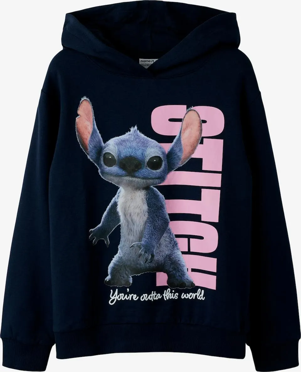 NAME IT Sweatshirt 'NKFnibul Stitch' in Blauw, Navy