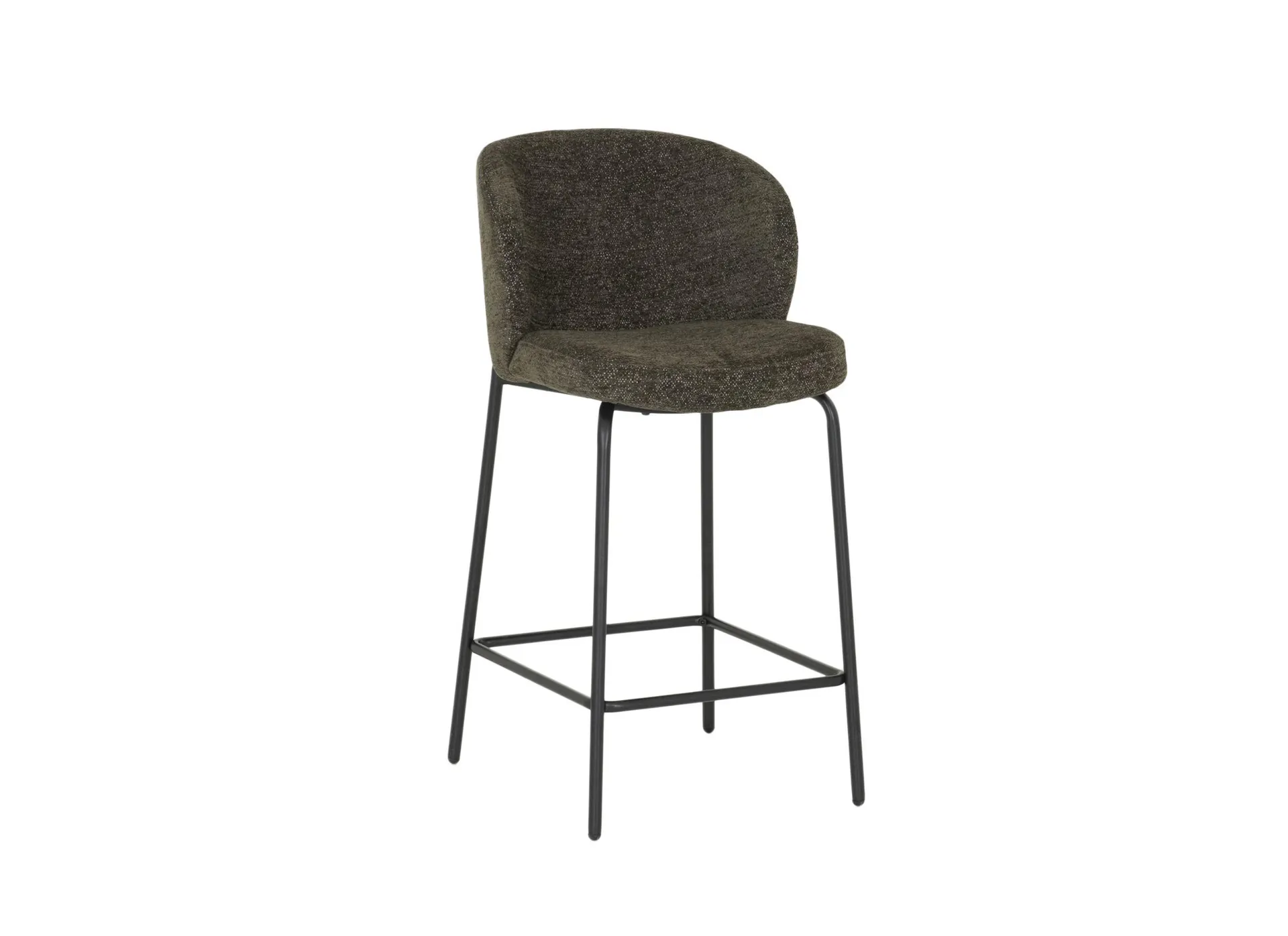 Barstoel Shell ZH65cm - stof - groen