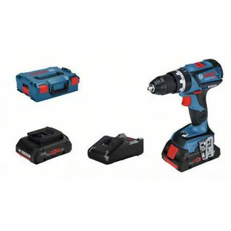 BOSCH ACCU SCHROEFKLOPBOOR GSB 18V-60 C + 2X4AH