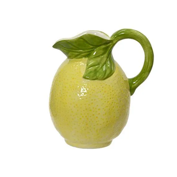 Vaas Keramiek L12.60-W16.20-H18.50Cm Geel/Kleur(En)