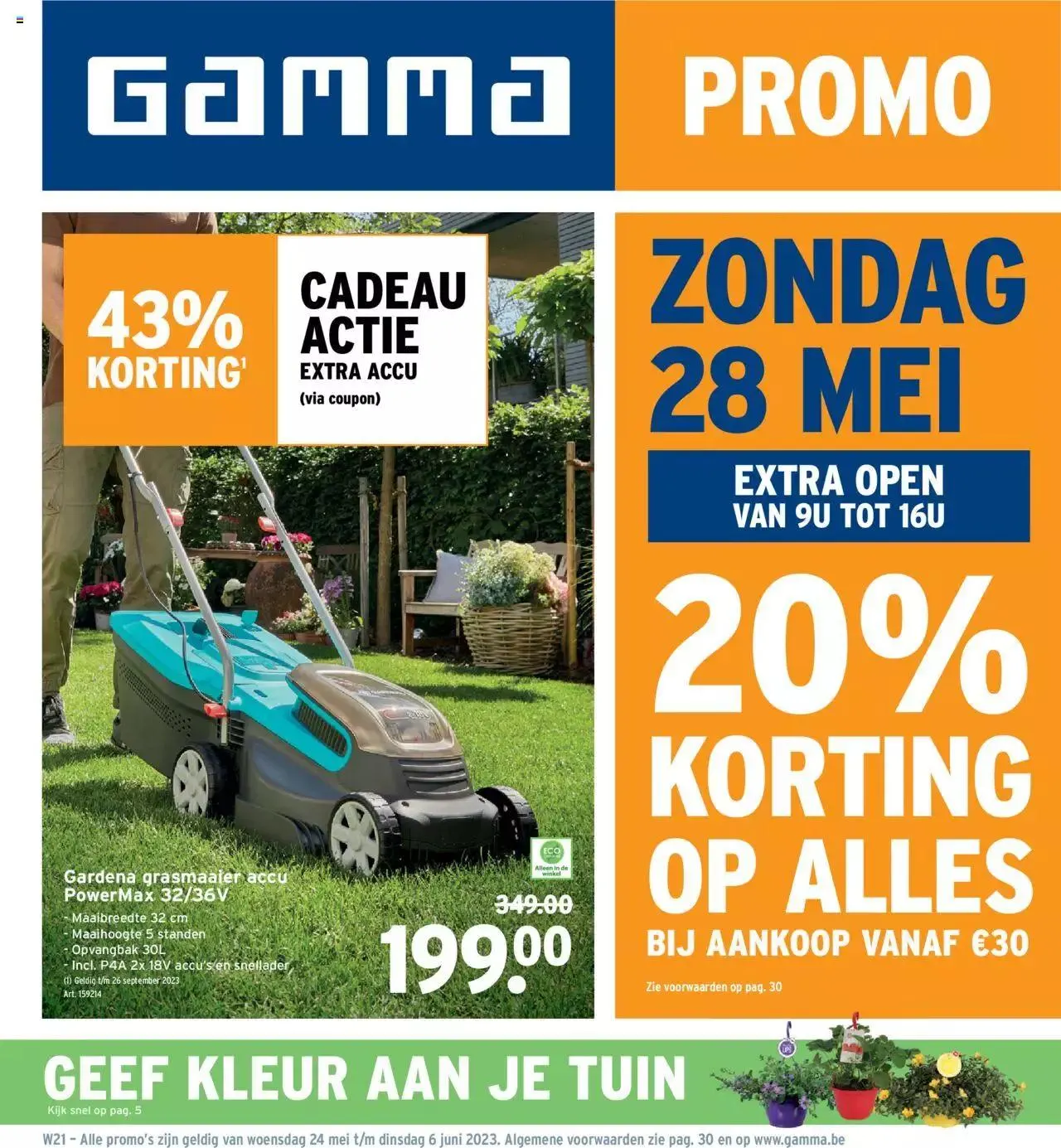 GAMMA folder van 6 juni tot 31 december 2023 - folder pagina 1