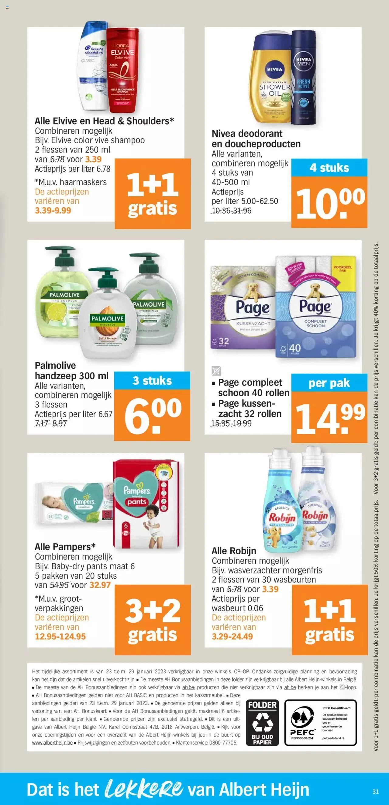 Albert Heijn folder week / de la semaine 04 van 29 januari tot 31 december 2023 - folder pagina 31