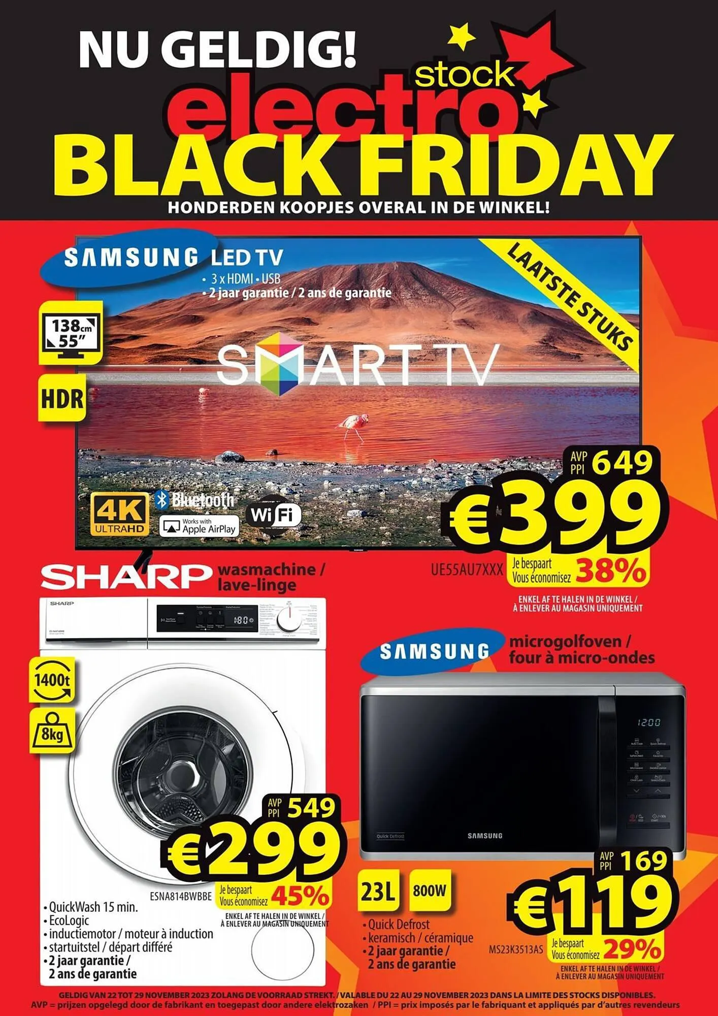 ElectroStock folder van 22 november tot 29 november 2023 - folder pagina 1