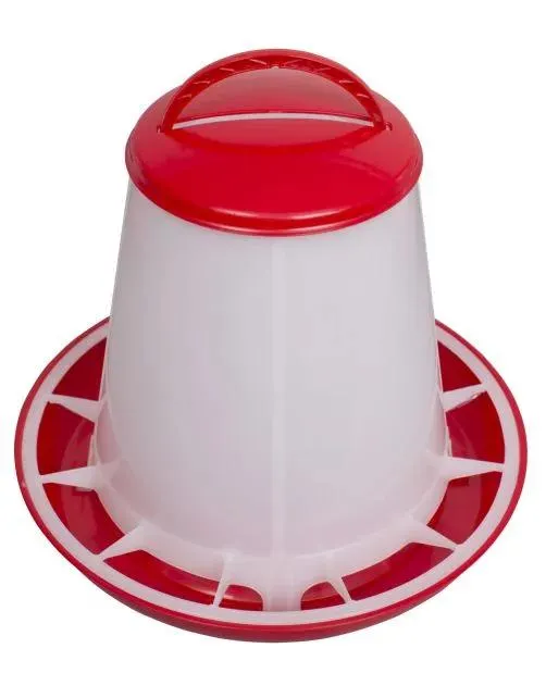 Olba Voersilo Plastic Rood - Voerbak