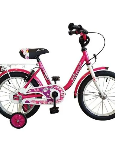 PASSION KINDERFIETS 18 INCH FUSHIA 2 REMMEN+VRIJWIEL