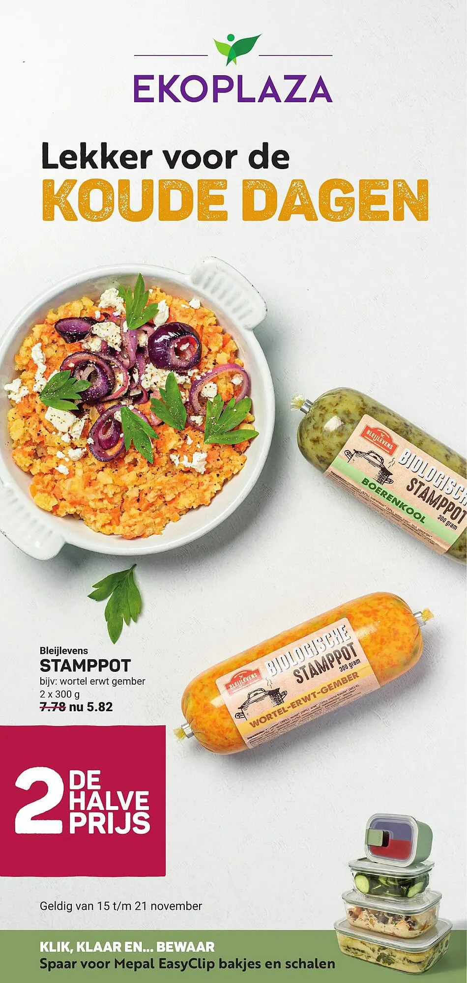 Ekoplaza Folder van 15 november tot 15 november 2023 - folder pagina 1