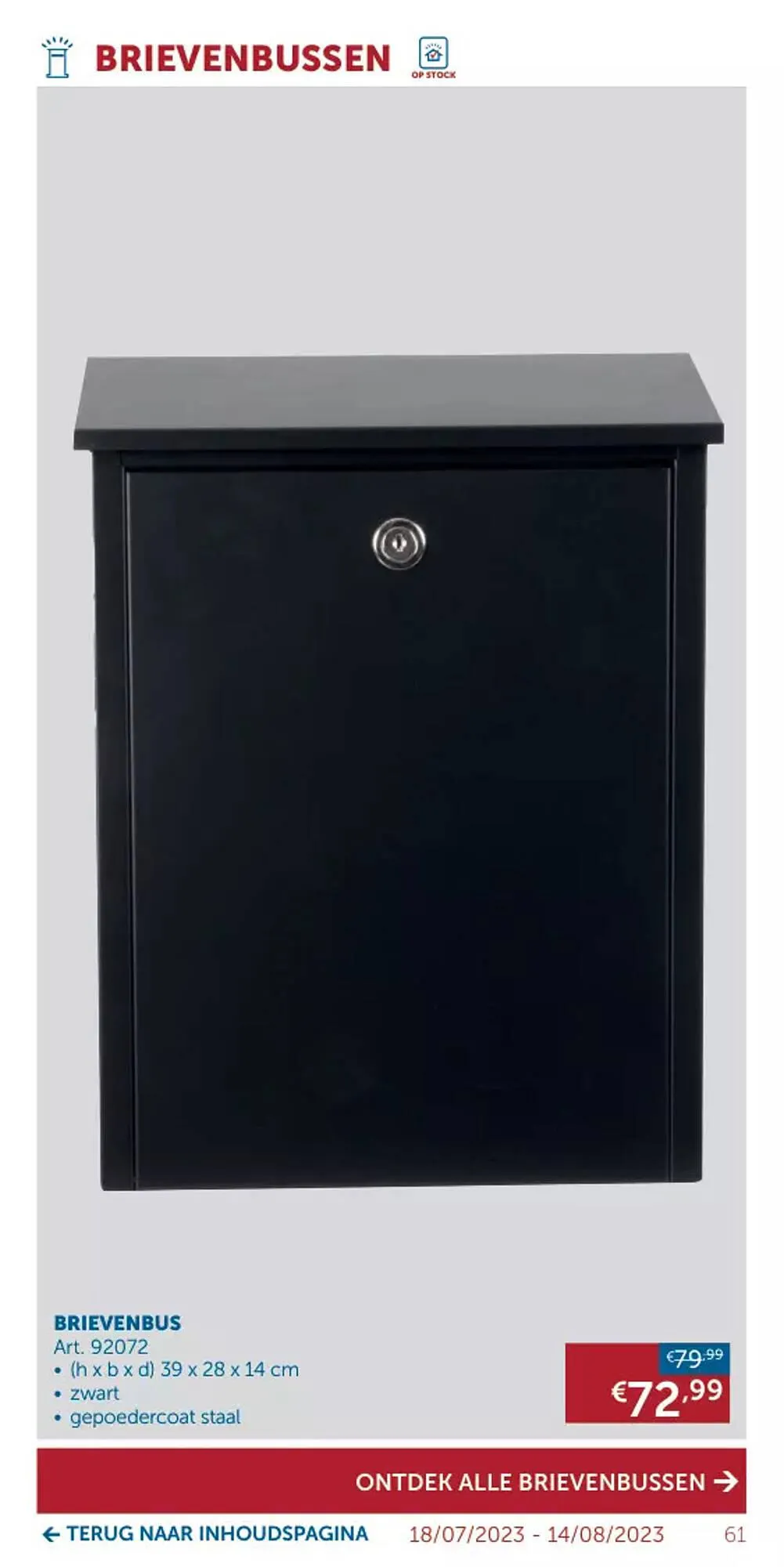 Zelfbouwmarkt folder van 18 juli tot 14 augustus 2023 - folder pagina 61