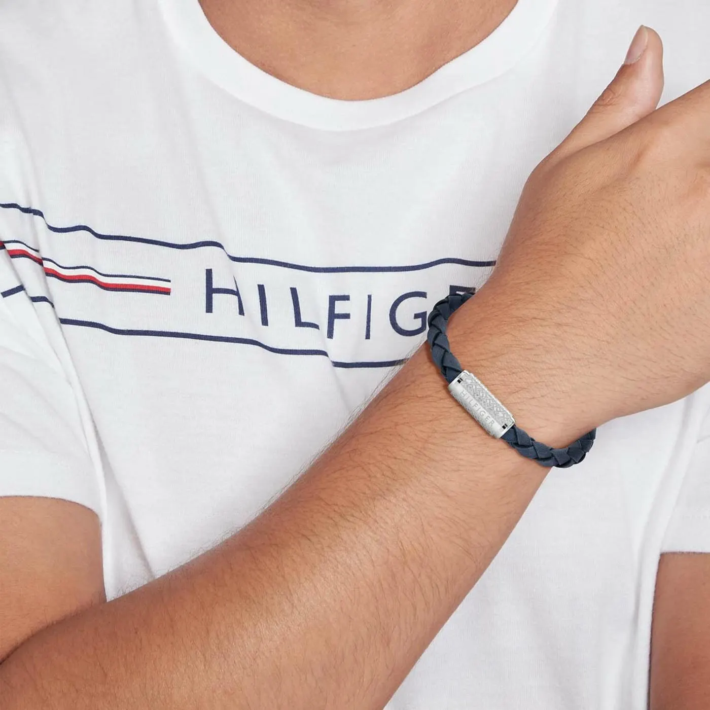 Jewels Blauwe Leren Armband TJ2790480