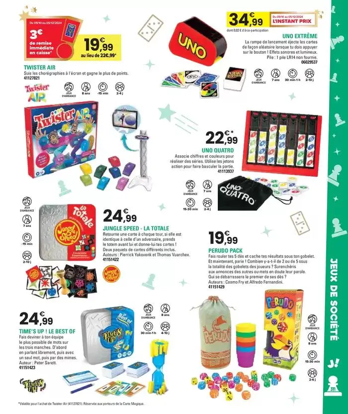 Jouez À L'infin van 29 oktober tot 5 december 2024 - folder pagina 311