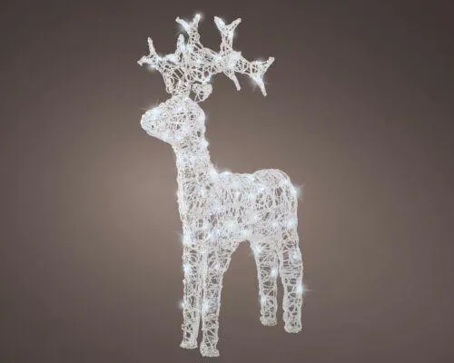 Lumineo 491443 Led Rendier Zacht Acryl Reindeer Flashing Effect - 57,5 x 18 x 89 cm