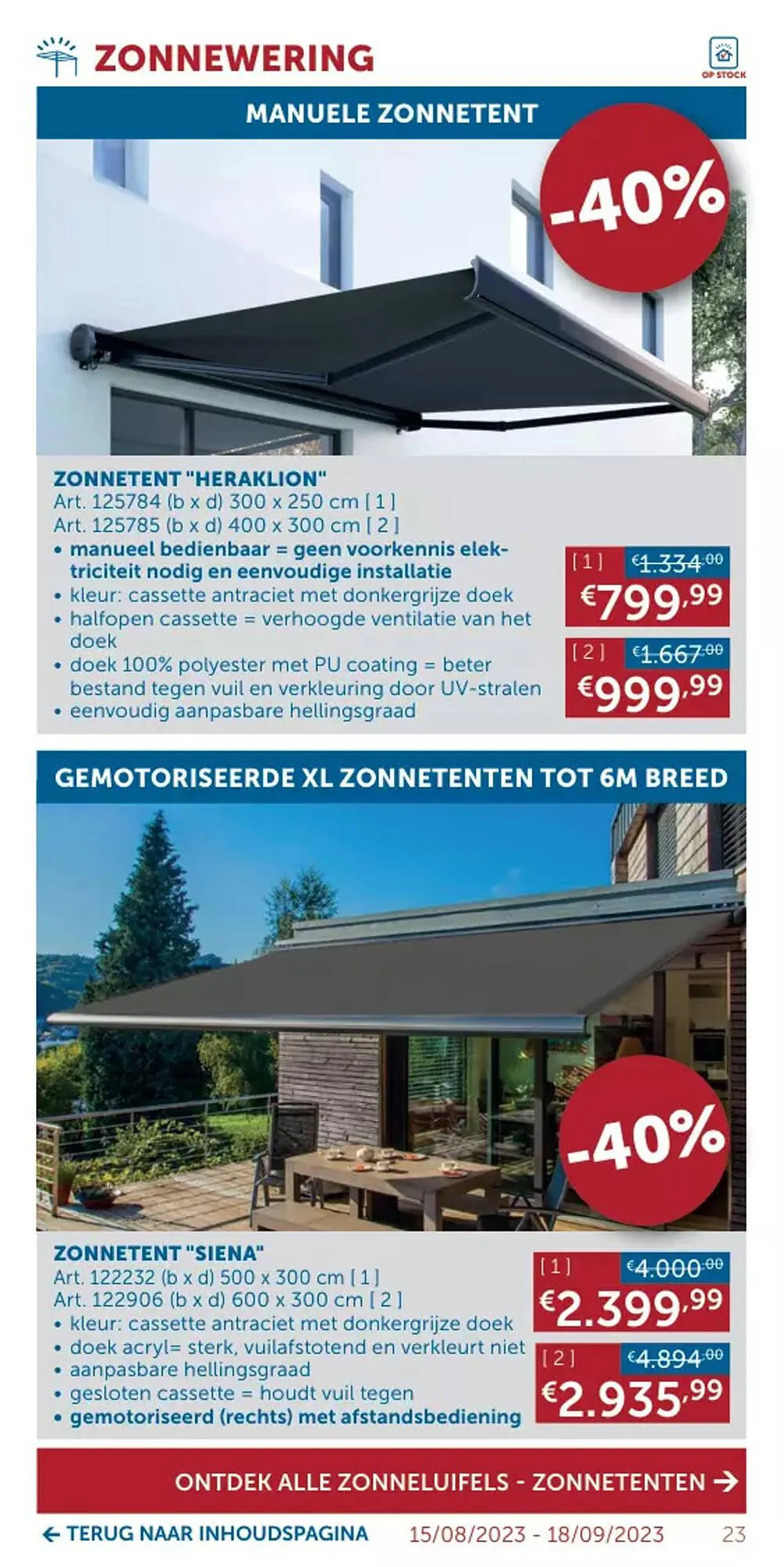 Zelfbouwmarkt folder van 15 augustus tot 18 september 2023 - folder pagina 23