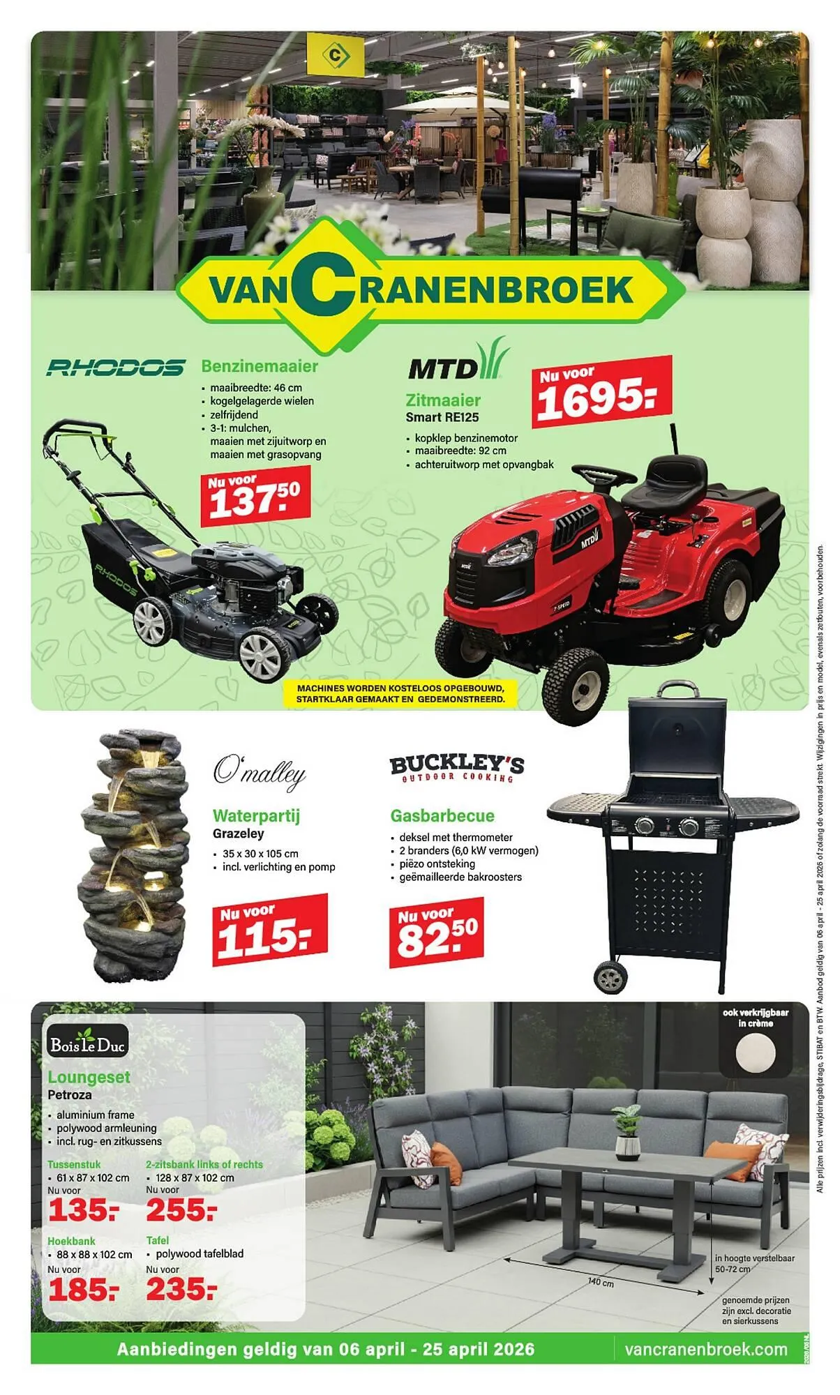 Van Cranenbroek folder van 6 april tot 25 april 2026 - folder pagina 1