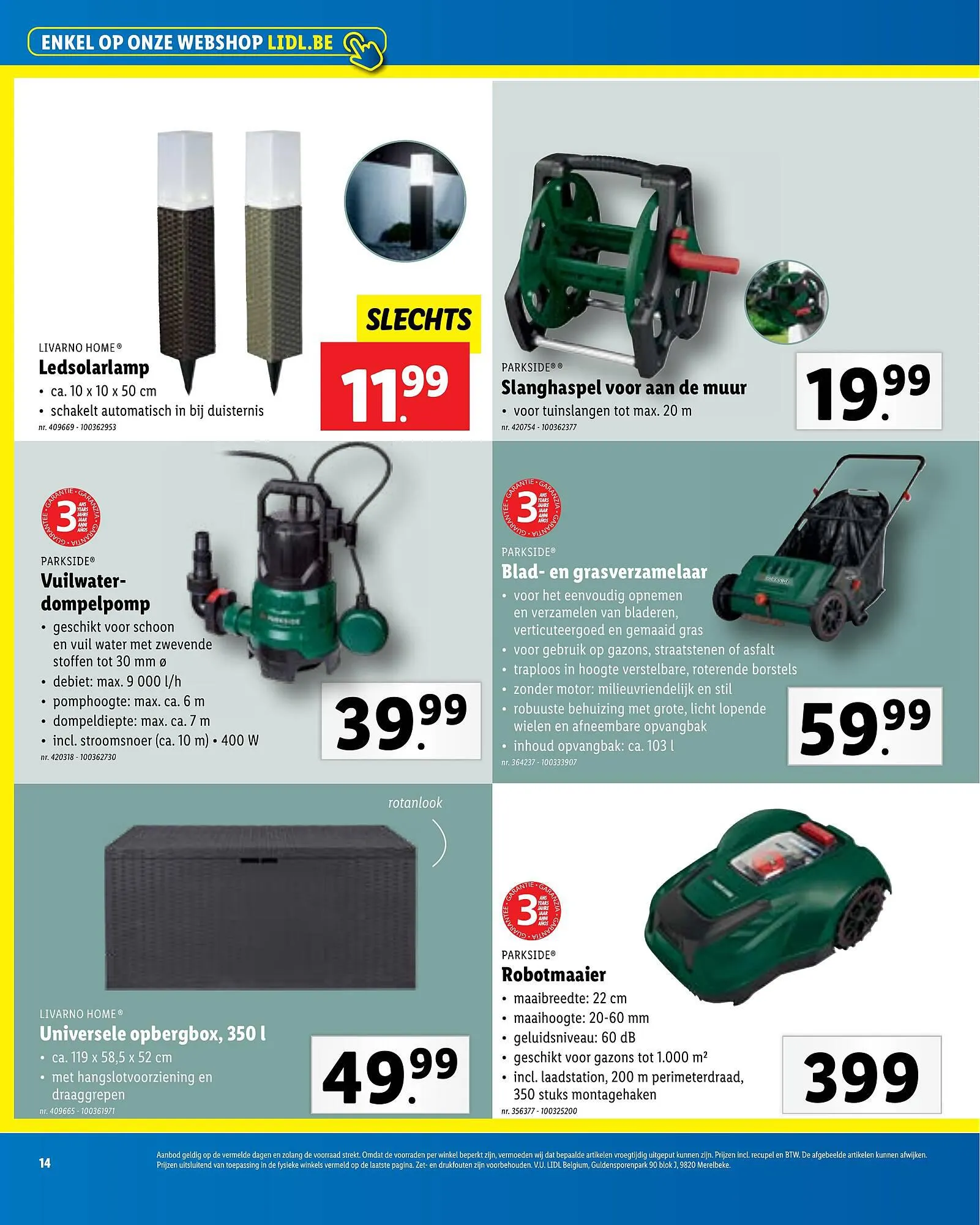 Lidl Tuin Folder van 26 juli tot 22 juli 2023 - folder pagina 14