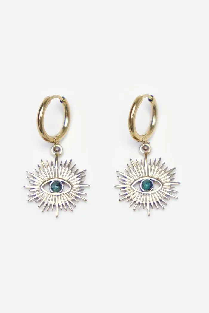 Oorbellen hanger zon stainless steel