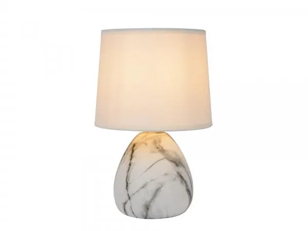 Tafellamp MARMO - Witte marmerlook